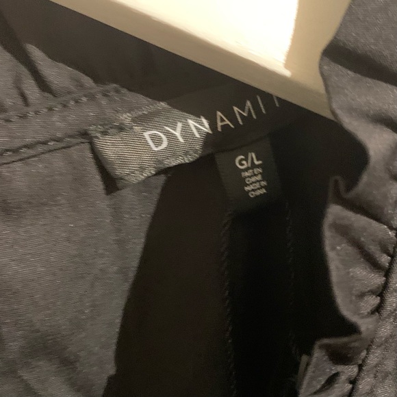 ✨HOST PICK✨💕DYNAMITE Frill Poplin Black Top NWT - Picture 8 of 16